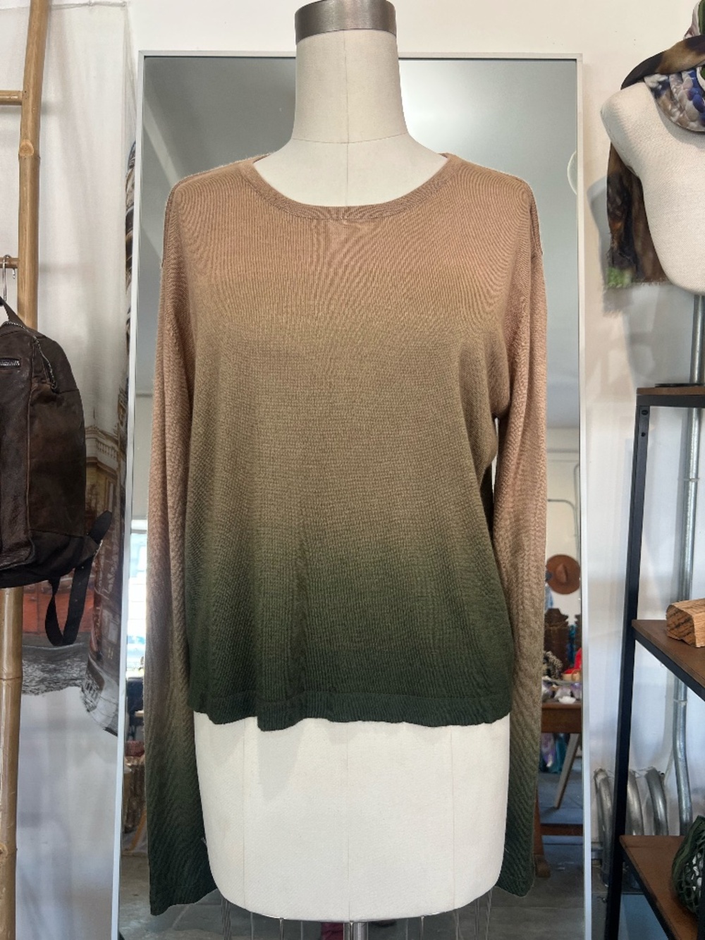 Parker Blue Cashmere Ombre Sweater